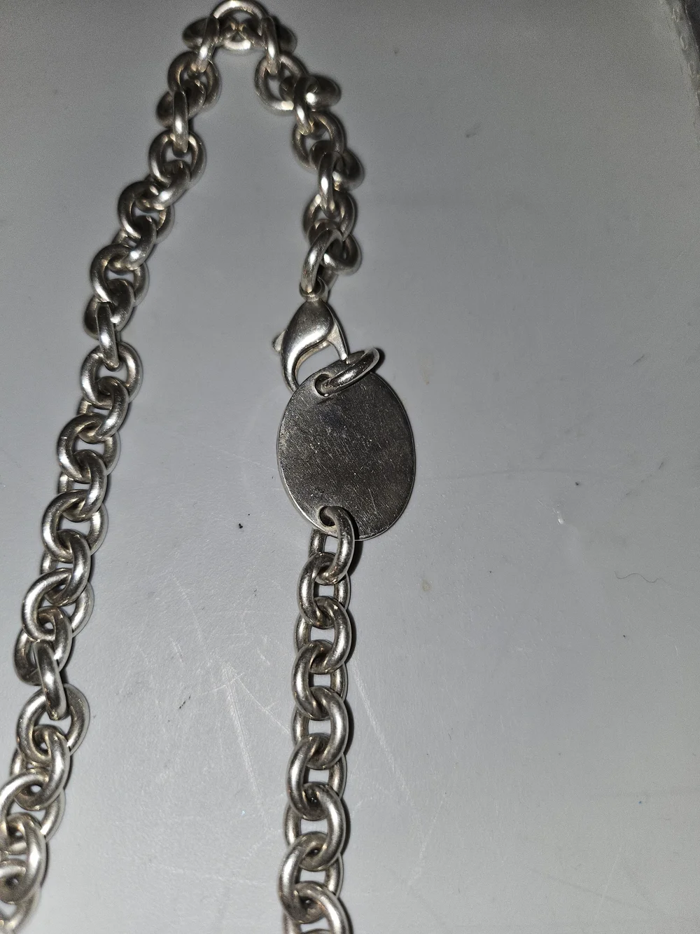 Tiffany & Co. Sterling Silver Return to Tiffany Link Necklace Vintage Price Firm